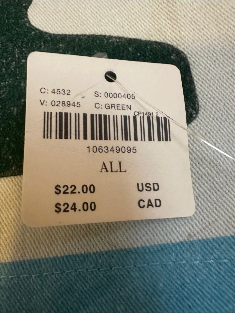Anthropologie “ Sundae Funday” Ice Cream Panel Wash Cloth- NWT